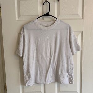 Abercrombie & Fitch White Crew Neck Tee